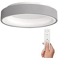 Solight LED stropní světlo kulaté Treviso, 48W, 2880lm, stmívatelné, dálkové ovládání, šedá
