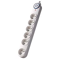 Surge Protector  Solight surge protector, 150J, 6 sockets, 5m, white
