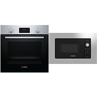 BOSCH HBF133BR0 + BOSCH BFL623MS3 - Built-in Oven & Microwave Set