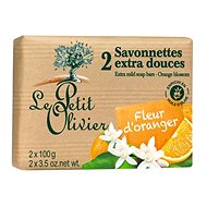 Tuhé mýdlo LE PETIT OLIVIER Extra Mild Soap Bars - Orange Blossom 2× 100 g - Tuhé mýdlo