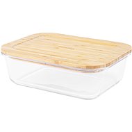 Siguro Dóza na potraviny Glass Seal Bamboo 1.5l, 7 x 22,5 x 17 cm - Dóza