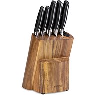Sada nožů Siguro Sada nožů Sugoi 5 ks + dřevěný blok s brouskem - Sada nožů