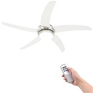 SHUMEE Ozdobný stropní ventilátor se světlem 128 cm bílý - Ventilátor