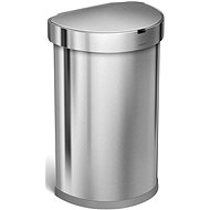 Simplehuman Automatic 45l, half-round, steel, FPP, waste bag pocket - Contactless Waste Bin