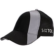 SIXTOL Reflective cap with LED light B-CAP SAFETY 25lm, rechargeable, USB, uni size, black - Cap
