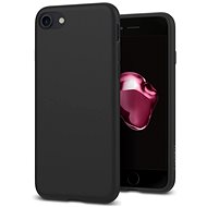Kryt na mobil Spigen Liquid Crystal Matte Black iPhone SE 2020/7/ 8