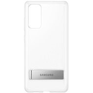 Kryt na mobil Samsung Galaxy S20 FE Průhledný zadní kryt se stojánkem průhledný