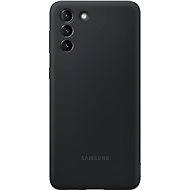Kryt na mobil Samsung Silikonový zadní kryt pro Galaxy S21+ černý