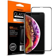 Spigen Glass FC HD Black iPhone 11/XR - Ochranné sklo