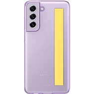 Kryt na mobil Samsung Galaxy S21 FE 5G Poloprůhledný zadní kryt s poutkem fialový