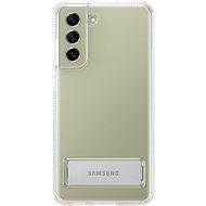 Kryt na mobil Samsung Galaxy S21 FE 5G Průhledný zadní kryt se stojánkem průhledný