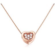 Dolcze Heart Dia Pink (Au585 / 1000, 1.68 g) - Necklace