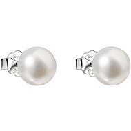 EVOLUTION GROUP 21042.1 bílá pravá perla AA 7,5-8 mm (Ag925/1000, 1,0 g) - Náušnice