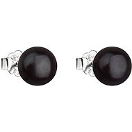 EVOLUTION GROUP 21042.3 Black Genuine Pearl AA 7,5-8mm (Ag925/1000, 1,0g) - Earrings
