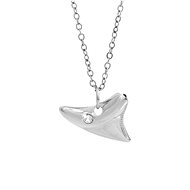 JSB Bijoux Zub žraloka s čirým kamenem Swarovski 61300904cr - Náhrdelník