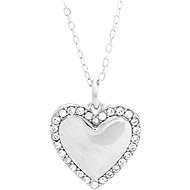 JSB Bijoux Stříbrný náhrdelník Srdce s krystaly značky Swarovski 92300389cr (Ag 925/1000; 3,05 g) - Náhrdelník