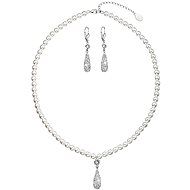 Swarovski Crystals set in white (925/1000; 32.6g) - Jewellery Gift Set