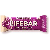 Lifefood Lifebar Protein RAW BIO 47 g, lesní ovoce - Proteinová tyčinka