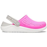 Crocs LiteRide Clog Kids Electric Pink/White, EU 37-38 / US J5 / 233 mm - Pantofle