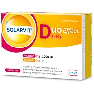 SOLARVIT DuoEffect D3+ K2 30 capsules - Dietary Supplement