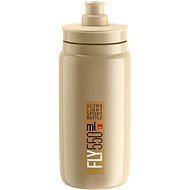 Elite Cyklistická láhev na vodu FLY BEIGE brown logo 550 ml - Láhev na pití