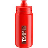 Elite Cyklistická láhev na vodu FLY RED bordeaux logo 550 ml - Láhev na pití