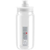 Elite Cyklistická láhev na vodu FLY WHITE grey logo 550 ml