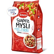 Emco Super Muesli Without Added Sugar, Strawberries, 500g - Muesli
