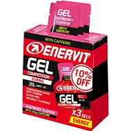 Energetický gel Enervit Gel s kofeinem - 3pack malina