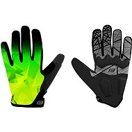 Cyklistické rukavice Force MTB CORE, fluo-zelené S