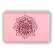 YOGGYS - Cihlička na jógu růžová MANDALA - Jóga blok