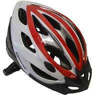 Cyklo přilba MASTER Force, M, červeno-bílá - Helma na kolo