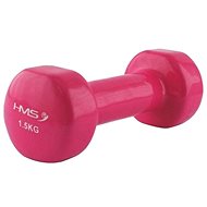 Cast iron dumbbell covered with vinyl HMS 1,5 kg