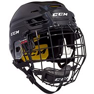 CCM Tacks 210 Combo SR, červená, Senior, XS, 51-55cm - Hokejová helma