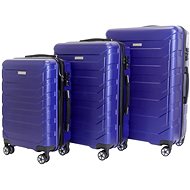 Sada 3 kufrů T-class 618, M, L, XL, TSA zámek, (matná modrá) - Sada kufrů