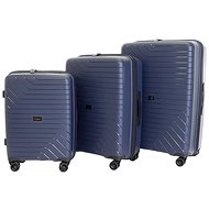 Sada 3 kufrů T-class 1991, M, L, XL, TSA, PP, DoubleLock (tmavě modrá) - Sada kufrů