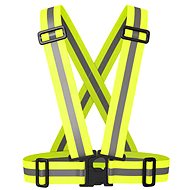RT-VEST-X05, elastická, sportovní, nastavitelné popruhy, zapínání na přezku, žlutá - Reflexní vesta