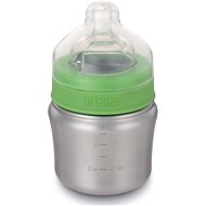 Klean Kanteen Baby Bottle w/Slow Flow Nipple - brushed stainless 148 ml - Láhev na pití