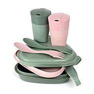 Light My Fire Pack´n Eat Kit BIO sandygreen/dustypink  - Kempingové nádobí