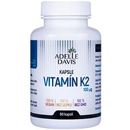 Adelle Davis Vitamín K2 (MK-7) 100 mcg, 60 kapslí - Vitamín