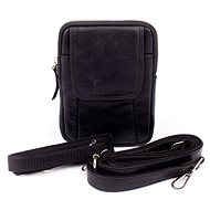 Shoulder bag leather SEGALI 107 black