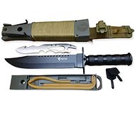 Pronett Vojenský taktický nůž na přežití 35,5 cm s pouzdrem