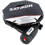 Ratikon TWIST spirálový 150cm/10mm, černý - Zámek na kolo