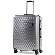 ROCK TR-0192 L, stříbrná - Cestovní kufr s TSA zámkem