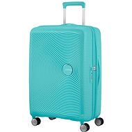 American Tourister Soundbox Spinner 67 EXP Poolside Blue - Cestovní kufr s TSA zámkem