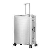 Travelite Next 4W S Silver - Cestovní kufr s TSA zámkem