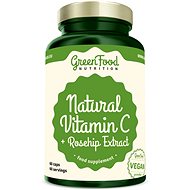 GreenFood Nutritio Natural Vitamin C + Rosehip Extract 60cps