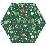 YANKEE CANDLE dárkový vánoční set 18× čajová svíčka a svícen - Dárková sada