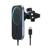 Swissten Magnetic Car Holder with 15W Wireless Charging (MagSafe compatible) - MagSafe Car Mount