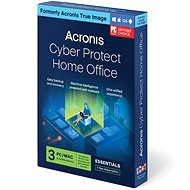 Backup Software Acronis Cyber Protect Home Office Essentials for 3 PCs for 1 year (Electronic License)